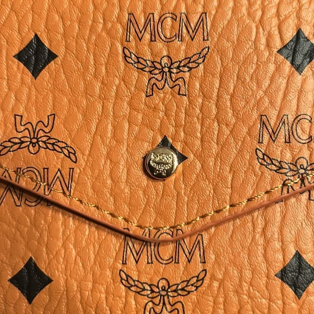 MCM Thin Envelope Clutch with Box